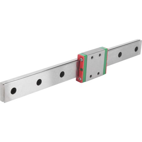Coulisse linéaire miniature élargie MGW9C-200-1R, glissière de précision, course 200 mm, rail unique, guidage compact pour machines outils CNC et automatisation. (1/5)