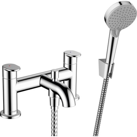 hansgrohe Vernis Blend Rubinetteria 2 fori bordo vasca con deviatore e doccetta Vernis Blend Vario, cromo, 71461000 (1/5)
