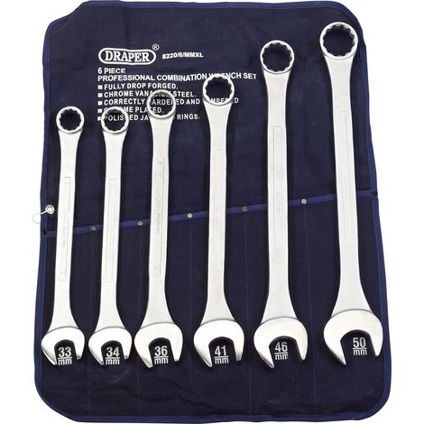 Draper Heavy Duty Metric Long Pattern Combination Spanner Set (6 Pieces) – Model 31167 (1/5)