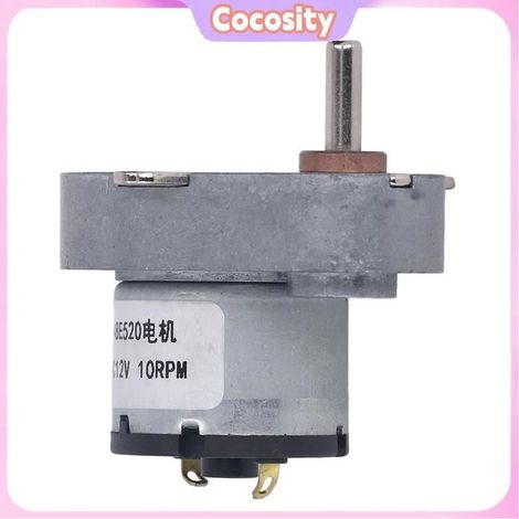 Moteur à engrenages DC 12V 10 tr/min, moteur de réduction à arbre excentrique pour ouvre-fenêtre, ouvre-porte, petit treuil (1/4)