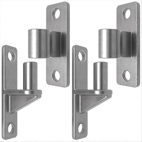 Charnières de porte, acier inoxydable 304, charnières monoblocs robustes à axe de 58 pouces, compatibles avec les portails agricoles, capacité de charge jusqu'à 600 livres par an. (1/5)