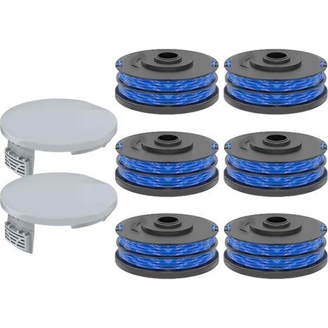 Bobine De Rechange - 8 3 M X 1 5 Mm - Pour Debroussailleuse Coupe Bordures - 5 Unites + 1 Couvercle (1/5)