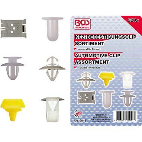 Assortimento clip di fissaggio per Renault 300 pz. (1/4)