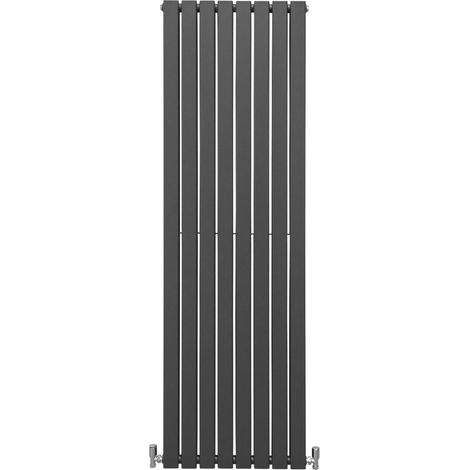 Radiatori Termosifoni in Acciaio Calorifero a Doppio Strato a Pannelli Piatti Riscaldamento Centralizzato Colonna Termosifone Orizzontale Radiatore a Parete - Grigio Antracite - 180 x 56 cm