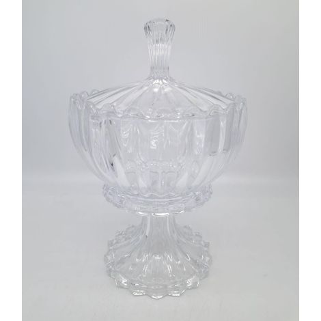 BONTURI CASA HOME DECORATION Coppa Vetro Janice 15,5 x 24,5 Cm Centrotavola