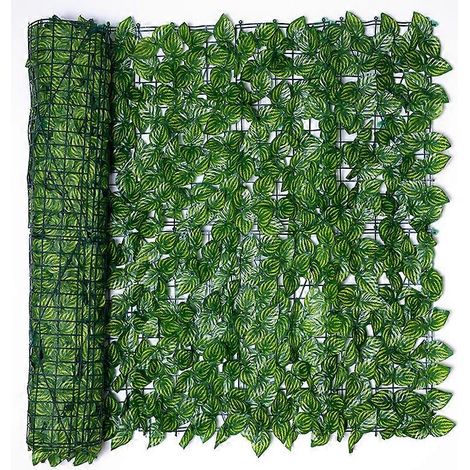 Clôture d'intimité en feuilles de vigne artificielles (6 pièces) (1/4)