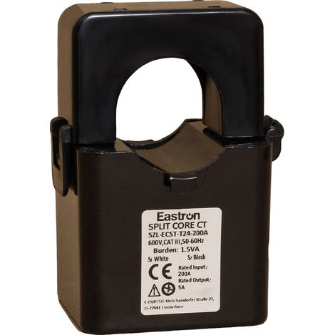 Counttec ESCT-T24 KW30200 Messstromwandler Primärstrom 200 A Sekundärstrom 5 A  Leiterdurchführung Ø
