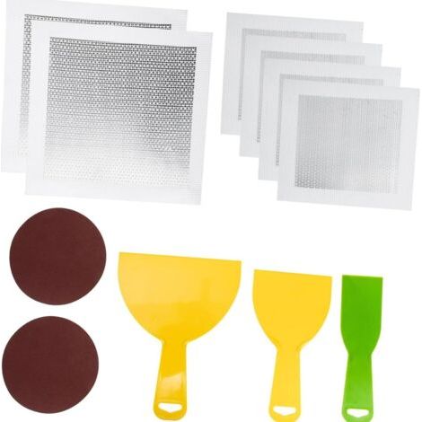 QORVA-Kit de réparation murale : ensemble complet de patchs métalliques modulaires pour réparer les trous dans les plaques de plâtre