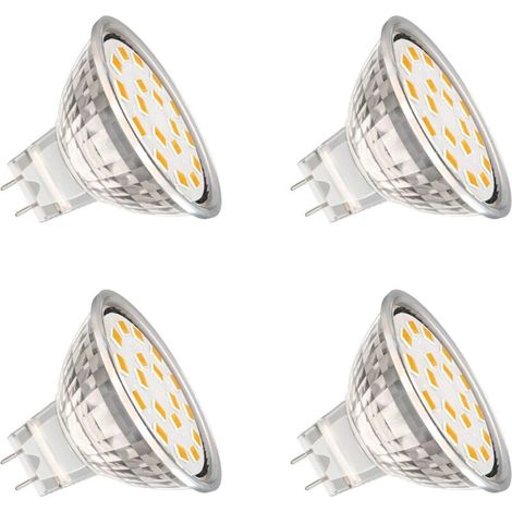 MR11 GU4 LED 2W Blanc Chaud 3000K, 20° 390LM, Halogène MR11 30W 35W 40W Équivalent, 12V AC/DC Spot LED Encastrable GU4 35mm pour Meuble Cuisine Camper halogènes 30 W 40 W [Classe énergétique E]
