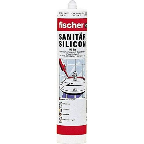Fischer Sanitärsilicon  DSSA 310  ml nero  - 053120