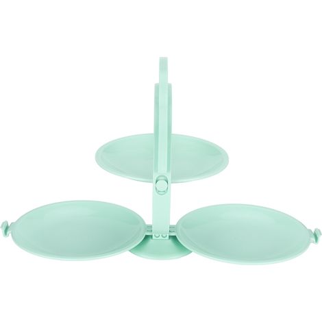 Panier à Fruits Portable Pliable Multiniveaux pour Table de Salon Moderne (Vert) (1/5)