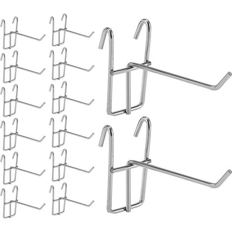 Lot de 25 crochets métalliques pour panneaux muraux idéaux (1/5)