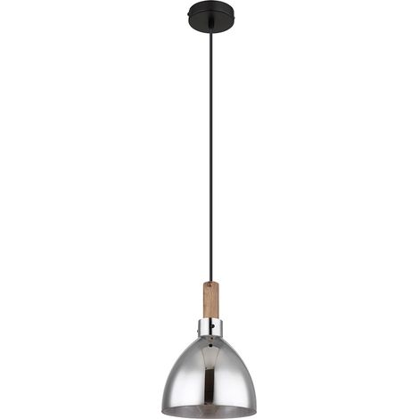Globo - suspension - Mattea - noir - verre - Ø 20cm - LEDE27 - (1/5)