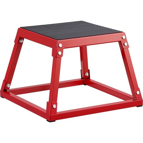 Boîte Plyométrique, Design Durable, Fonction Antidérapante, 12 pouces Rouge (1/2)