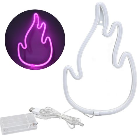 lumineuse néon flamme à double alimentation idéale pour la (1/5)