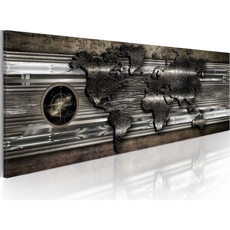 Quadro - Mappa metallica - 150x50 (1/4)