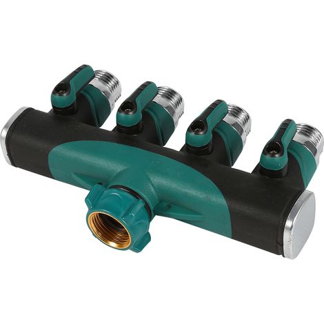 Adaptateur de Robinet 4 Voies pour Arrosage Jardin, Diviseur de Tuyau d'Irrigation (1/5)