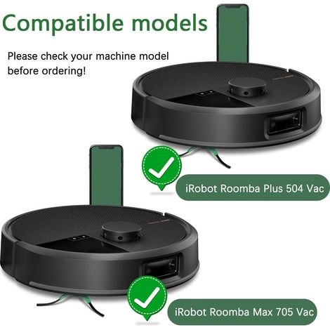 Lot de 8 filtres HEPA pour Roomba Max 705/504 + 1 brosse – Haute efficacité (1/5)