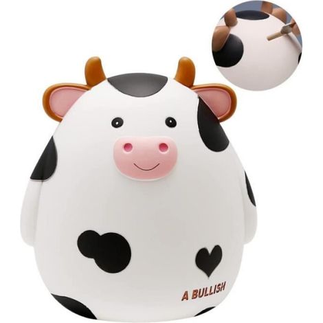 Tirelire Vache Enfants - - Tirelire en Vinyle - Tirelire Cadeau d'anniversaire et Noël (1/4)