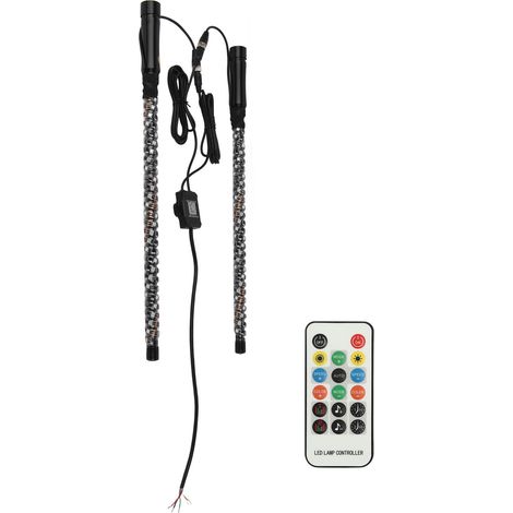 Gyrophare LED RVB avec drapeau contrôle via application 300 motifs 366 modes 12-24V pour UTV ATV véhicule tout-terrain bateau 60,96 cm (1/5)