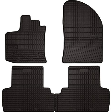 Gummifußmatten für: Dacia Lodgy Minivan (2012–2022) – schwarz, passgenau