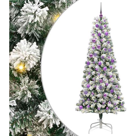 Sapin de Noël Arbre de Noël Artificiel à Branches Articulées 210 cm (1/5)