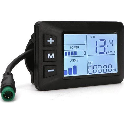 Controller per display di bicicletta elettrica, schermo LCD a colori a 5 pin, pannello di controllo intelligente per tachimetro 24V 36V 48V G51 (1/5)