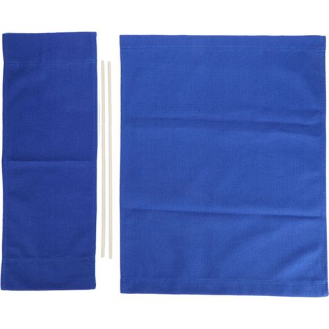 1 ensemble directeur chaise toile remplacement siège tissu maison fournitures meubles accessoires bleu (1/5)