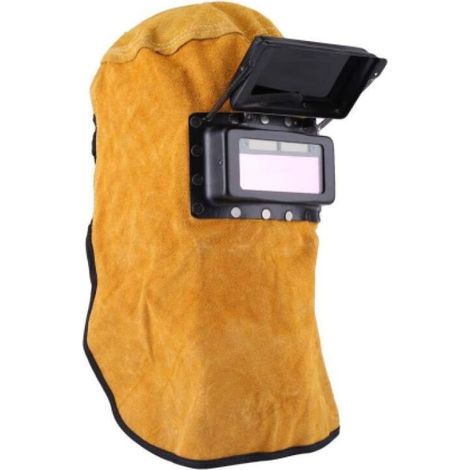 Bonnet de Soudeur avec Objectif de Filtre occultant Automatique, Masque en Cuir de Bonne qualité (1/5)