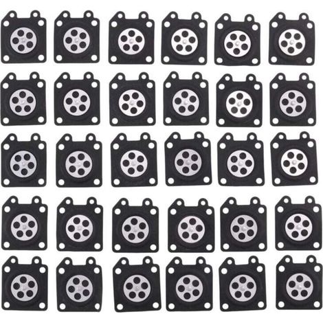 30Pcs Pièces de Carburateur Tampons Membrane , XU,Tronçonneuse Destiné à 2500/3800/4500/5200/5800 Accessoires - KZQ (1/4)