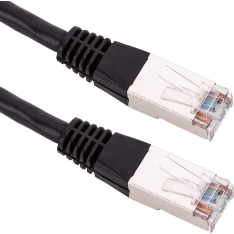 BeMatik - Câble réseau Ethernet FTP Cat.6 noir 2 m (1/5)