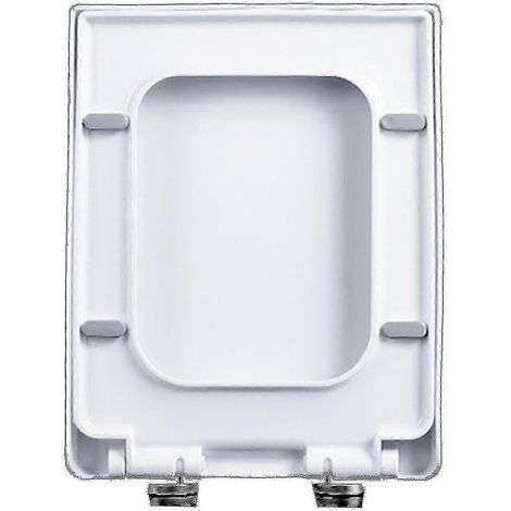 Sedile WC quadrato rinforzato in PP, modello bagno 06C-PP (1/2)