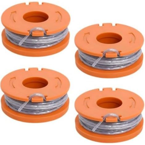 4 Pièces Débroussailleuse Bobine de fil Compatible avec Mac Allister MGTP18Li, Alimentation Automatique Bobine de Rechange Pour (1/4)