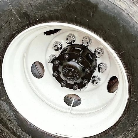 Adecuado para 20 tapas de tuercas a presión de plástico ABS cromado de 33 mm, para semirremolques.