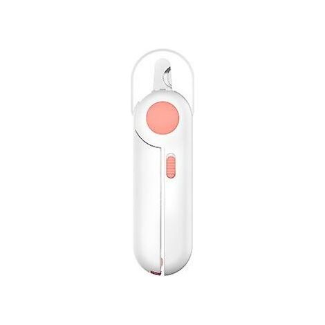 Coupe-ongles professionnel pour animaux de compagnie avec capuchon de protection et lumière LED, incluant une lime à ongles. Convient aux petits chiens. (1/5)