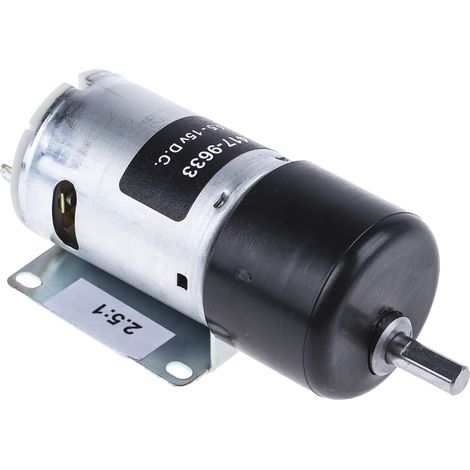 Rs Pro – Motoréducteur CC 12V – Puissance 19,8W – Couple 5800 gcm – Arbre 6mm – Moteur à balais pour contrôle précis de vitesse (1/4)