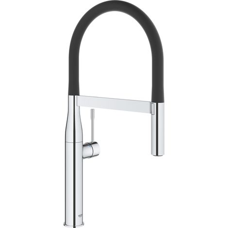 Grohe – Mitigeur de cuisine monocommande professionnel – Bec orientable 360° – Cartouche céramique 28 mm – Finition chromée – 30294000