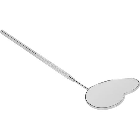 Miroir de Maquillage Cœur Portable en Acier Inoxydable pour Pose de Cils (1/5)