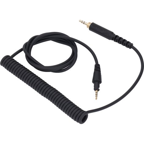 Câble audio pour casque avec rallonge à ressort et adaptateur jack 3,5 mm vers jack 6,3 mm pour DJ HDJ CUE1, HDJ CUE1BT, HDJ X5, HDJ X7 et HDJ S7 (1/5)