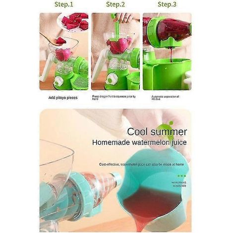 Extracteur de jus manuel à ventouse en silicone, extracteur de jus à manivelle, rangement facile, portable, presse-agrumes manuel (1/5)