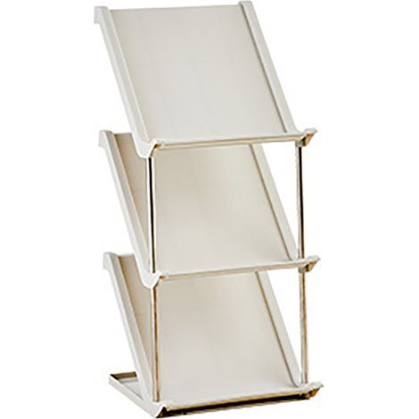 Porte-chaussures incliné à plusieurs niveaux compact et modulable - Structure plastique et métal - Organiseur pour vestiaire, entrée et appartement (1/5)