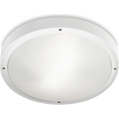 Leds-C4 Basic - Plafonnier LED Extérieur Rond Encastré Basic Blanc 36cm 3395lm 4000K IP65 (1/4)