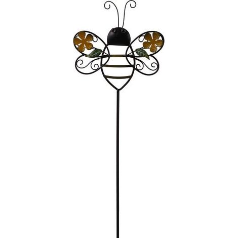 TrendLine Gartenstecker Metall Biene 114 cm mehrfarbig