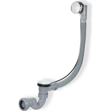 NF-Automatic cable drain for bathtub drain Ø 40 (1" 1/2), grey(68cm)