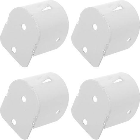Supports de barre de douche Healeved, design épais et lisse, en acier inoxydable, lot de 4 avec démontage rapide pour salle de bain (1/5)