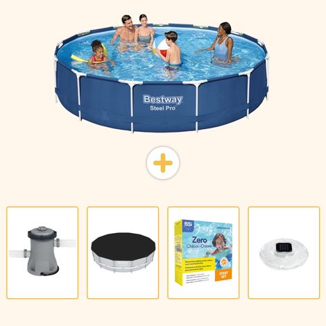 Bestway Bestway Steel Pro Ronde - 396x84 cm - 5-pièces S178 (1/5)