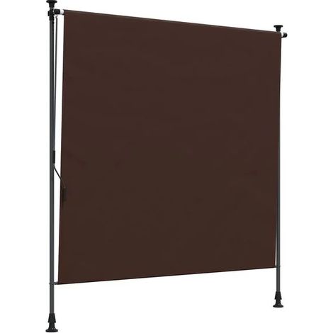 Store enrouleur extérieur marron, 100 x 270 cm (1/5)