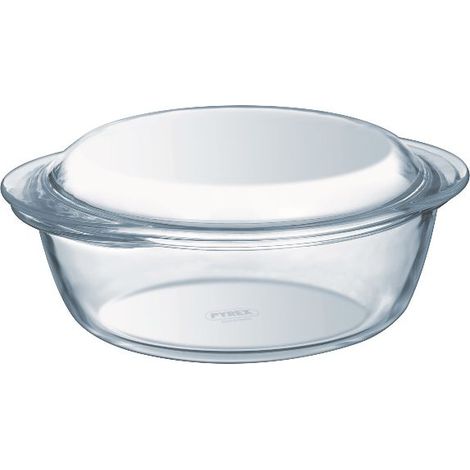 Pyrex Auflaufform 2,1 Liter transparentes Borosilikatglas