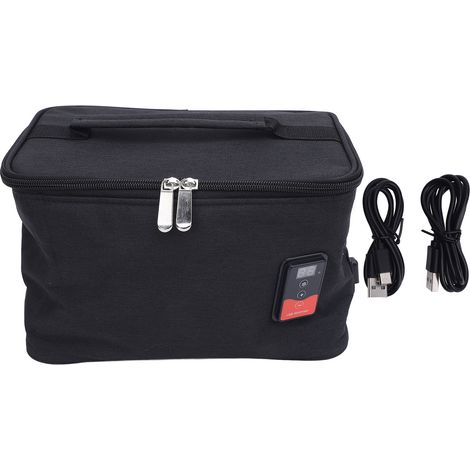 Soavoa Sac Chauffant USB Portable Réglable Pour Biberon Nourriture Et Lingettes Extérieur Voiture 1 Pièce (1/4)