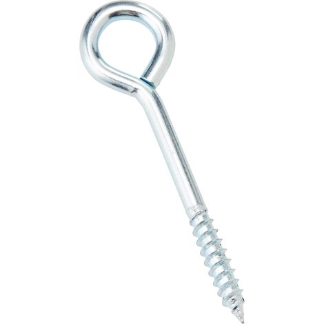 Merriway BH04760 Occhiello a Vite per Filari in Acciaio Zincato Lucido, Bianco, Pack of 50, Set di 50 Pezzi (1/4)